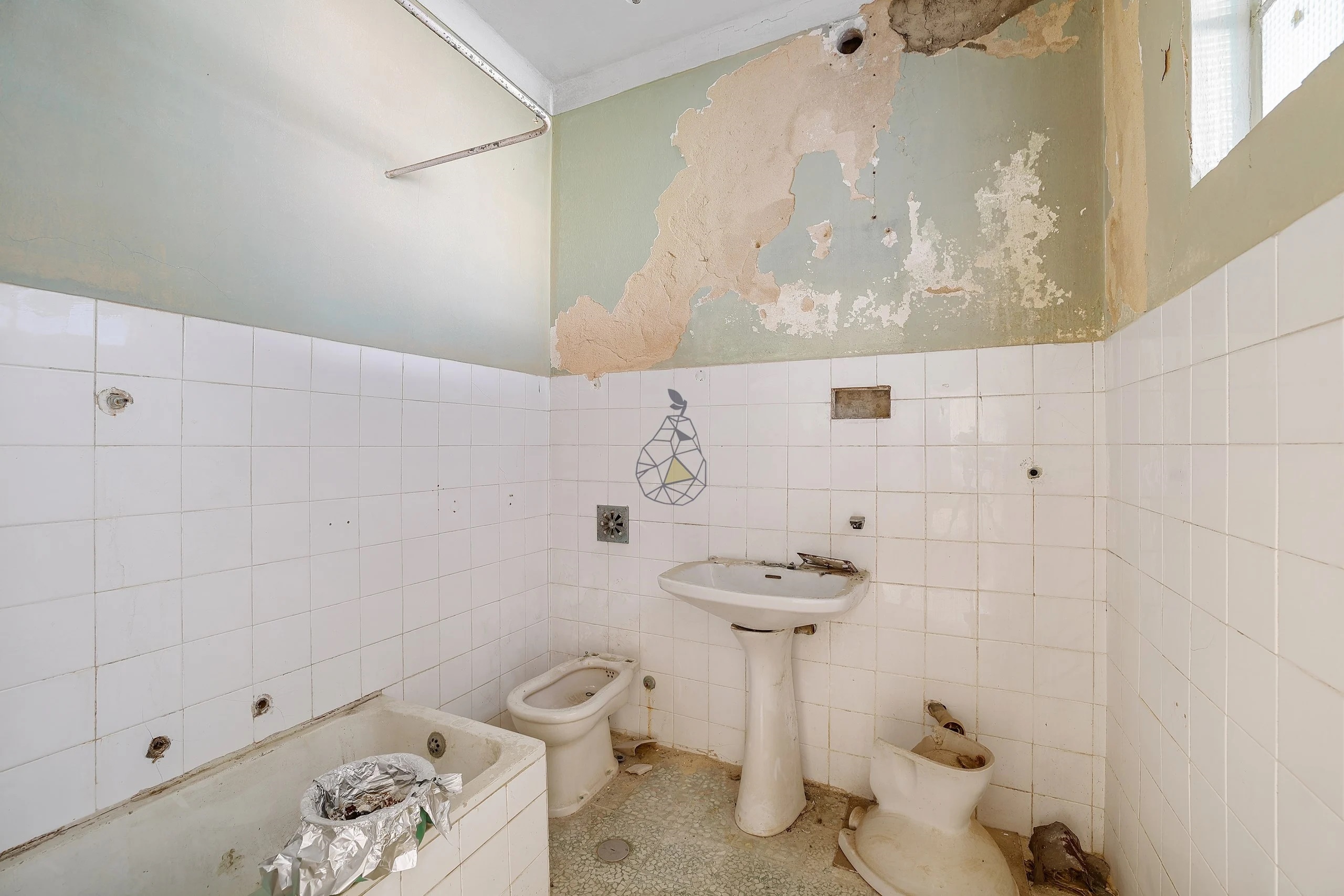 Large bathroom before