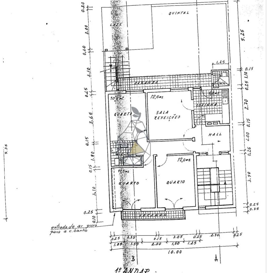 First floor plan before