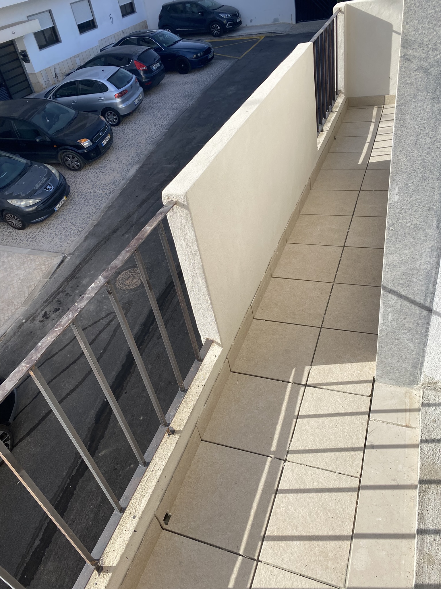 First floor street balcony