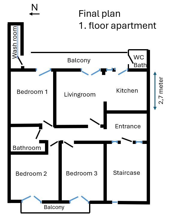 First floor plan after