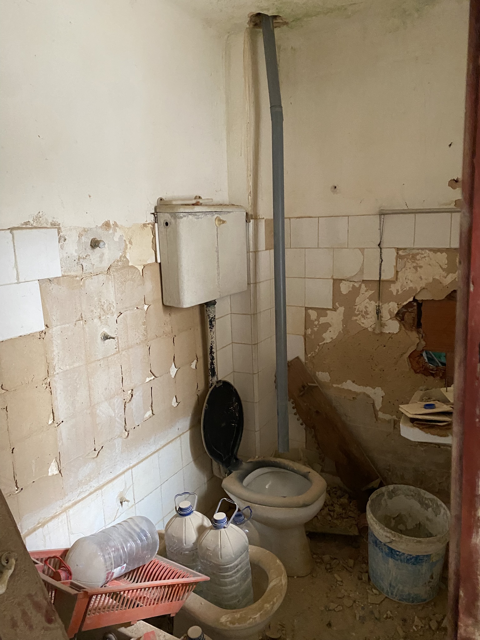 (Ground floor) provisionary solution for washer drain