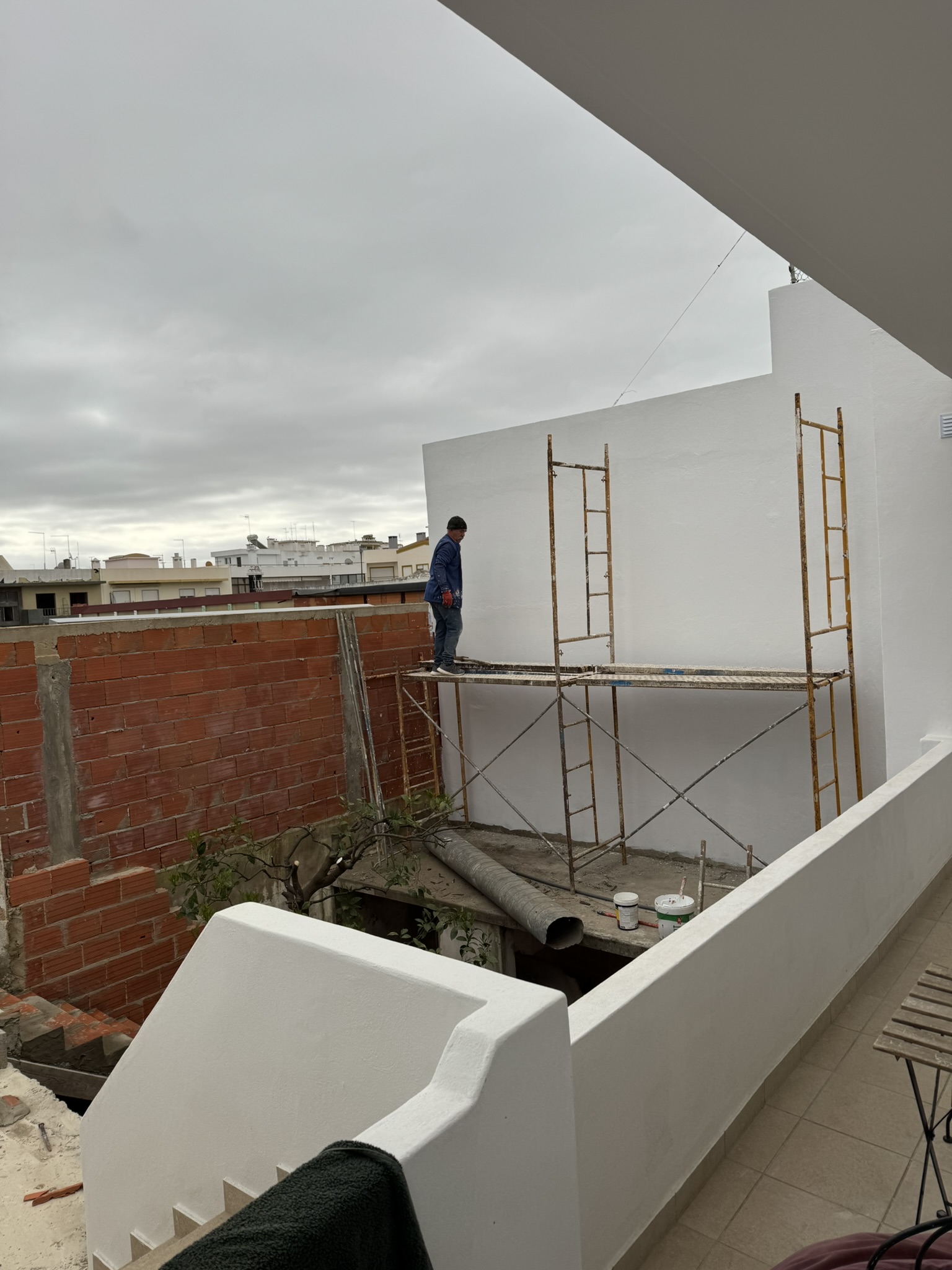 Paint on the south wall