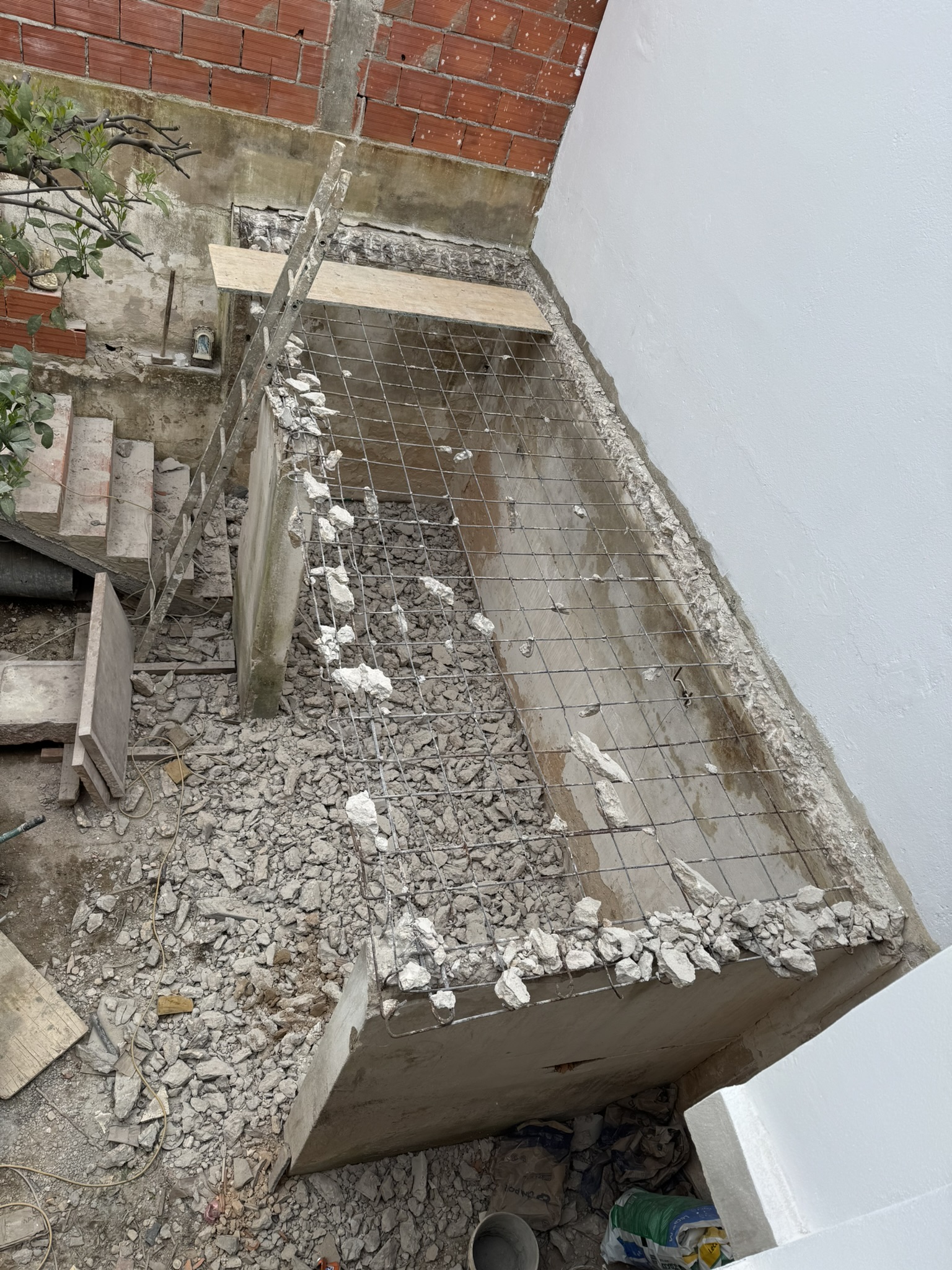 Shed roof demolition