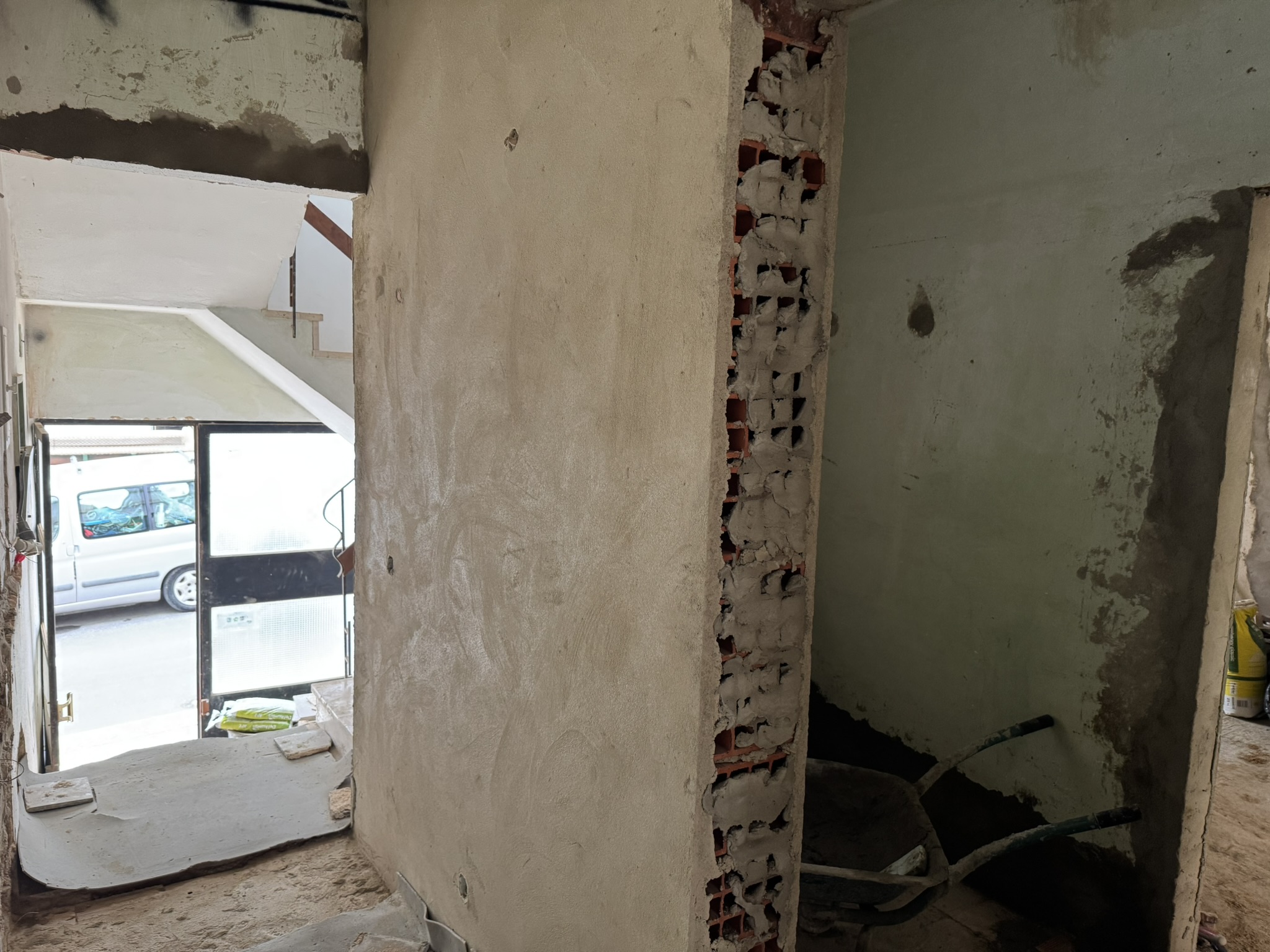 New ground floor apartment entry door