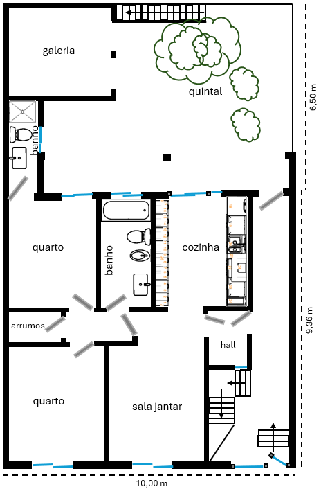 Ground floor plan after