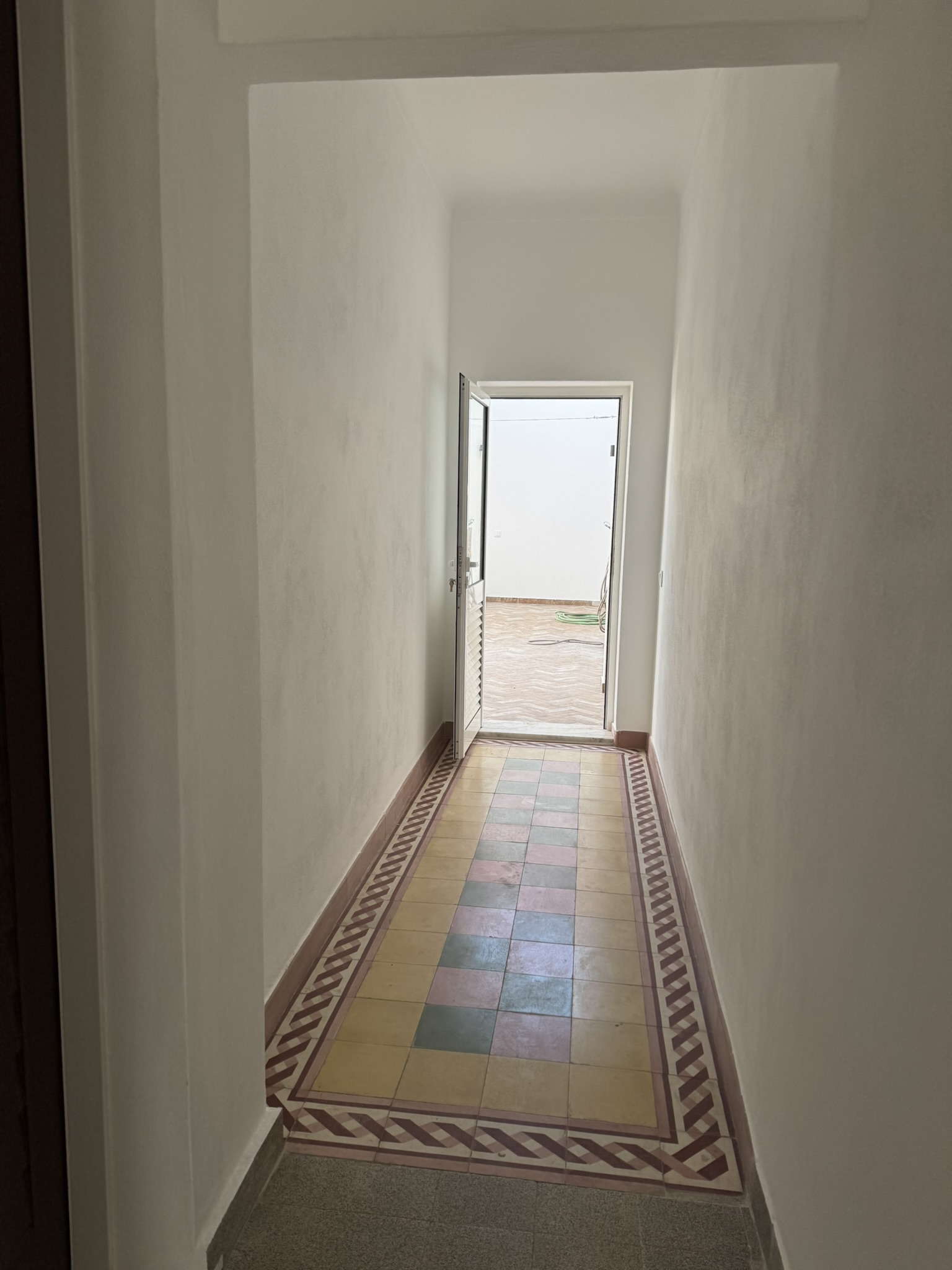 Corridor to backyard