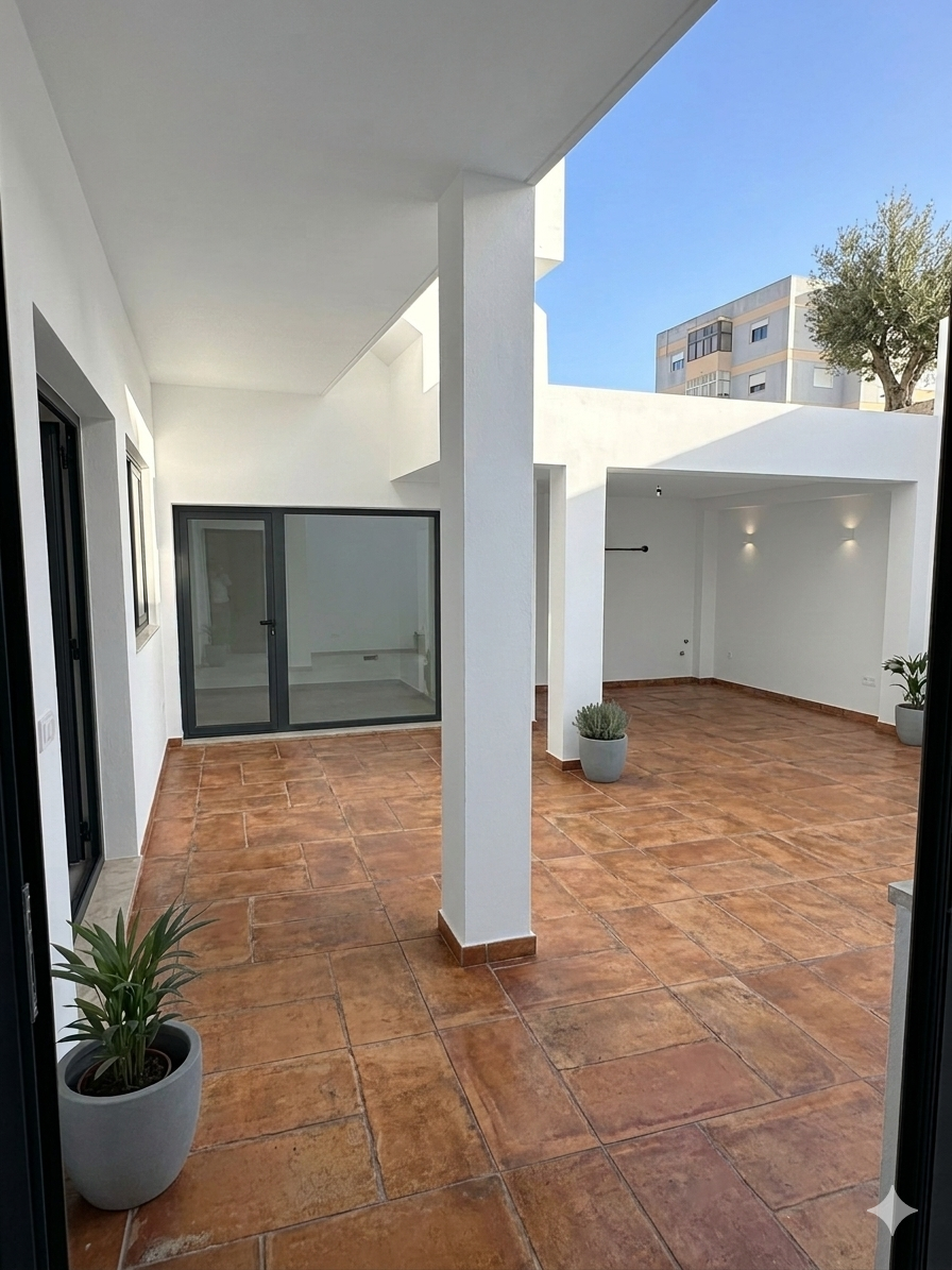 Courtyard tile samples (terracotta)